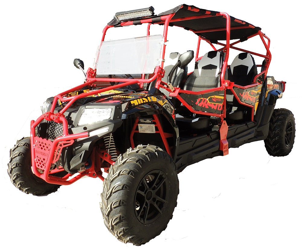 Predator 4 seat UTV 400 , Fully Assembly and Ship to door with car carrier. Automatic, color matched suspension, four link rear end, dual A Arm front suspension