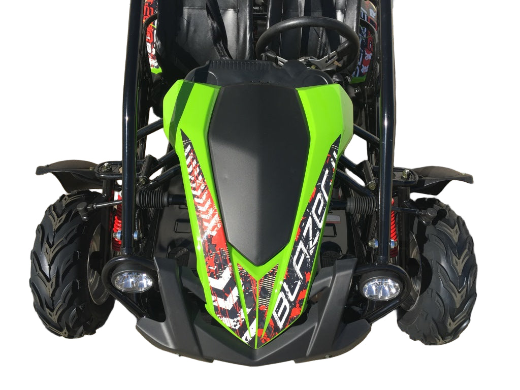 Trailmaster Blazer 200R Go Kart Youth Go Kart. Ages 10 and up, Mid size Kids cart, Body Kit with reverse. - Motobuys