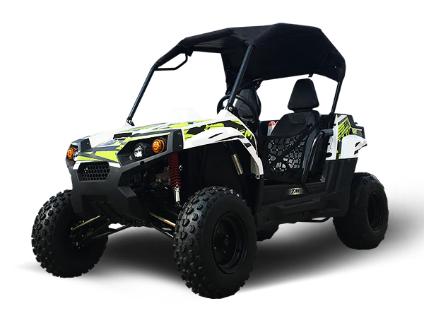 Trailmaster Challenger 200 169cc UTV Live Rear Axle, Over the Shoulder harness, Youth and Adult, Speed Limiter