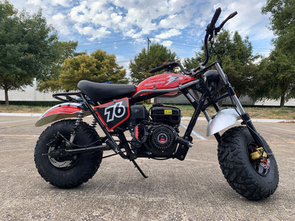 Trailmaster Mini Bike MB200X Hurricane ALL NEW WITH FRONT AND REAR BRAKES, 196cc engine - Motobuys