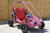 Trailmaster Mini XRX+ Go Kart Buggy, High Back Seats, Adjustable for Younger Riders, Throttle Limiter, Remote Kill No Reverse