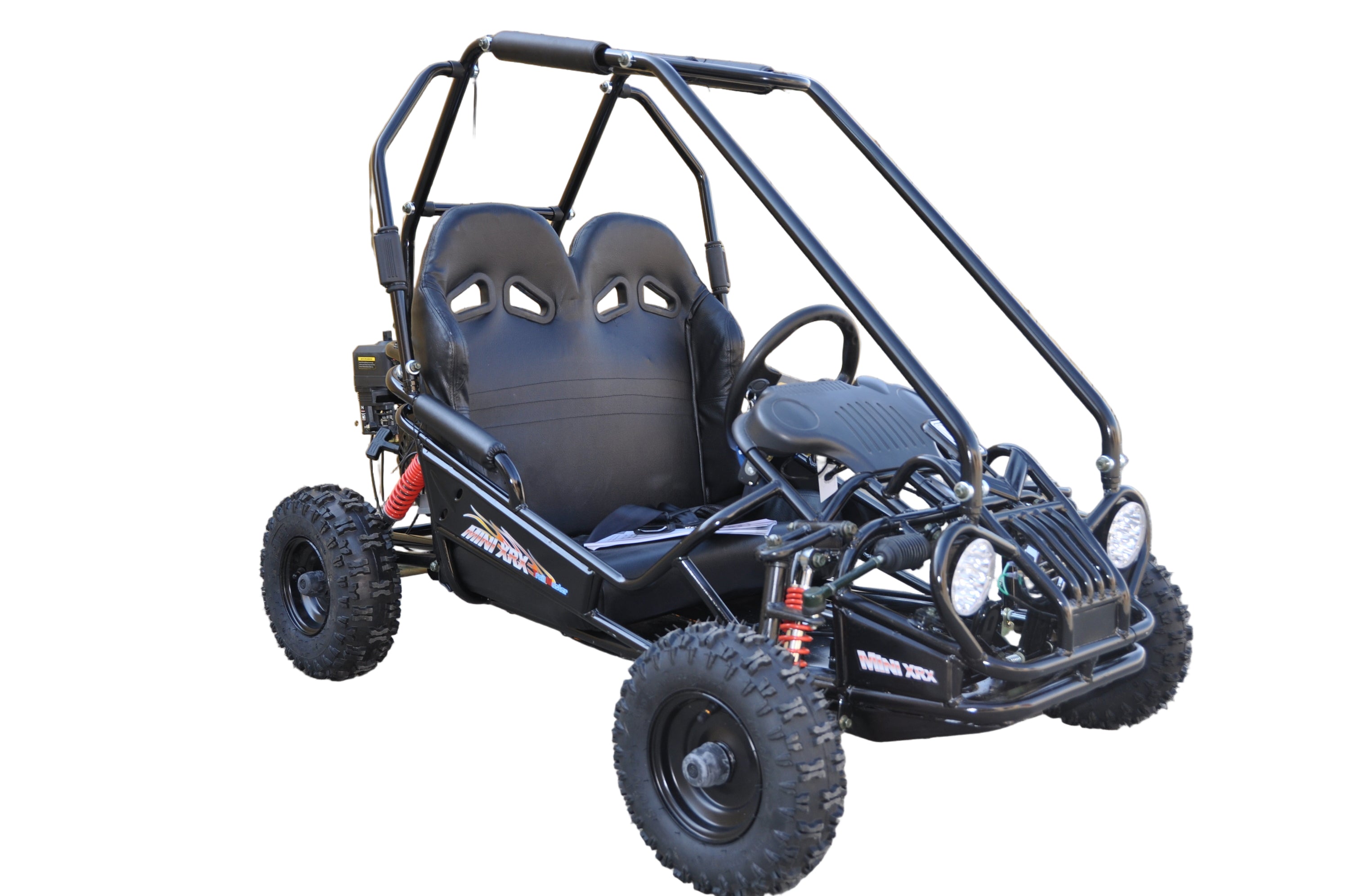 Trailmaster Mini XRX+ Go Kart Buggy, High Back Seats, Adjustable for Younger Riders, Throttle Limiter Remote Kill No Reverse - Motobuys