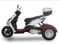 Magic 150cc PST150-9Z All new Wind Shield, Storage Trunk, Chrome Rear Wheels