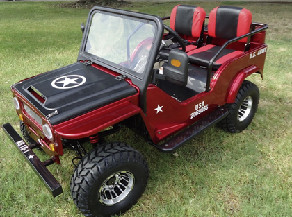 RPS Mini-Jeep Style 125cc Series 4. Mid-Size Youth Mini-jeep 3-Speed semi-Automatic with Reverse, 95% pre-assembled - Motobuys