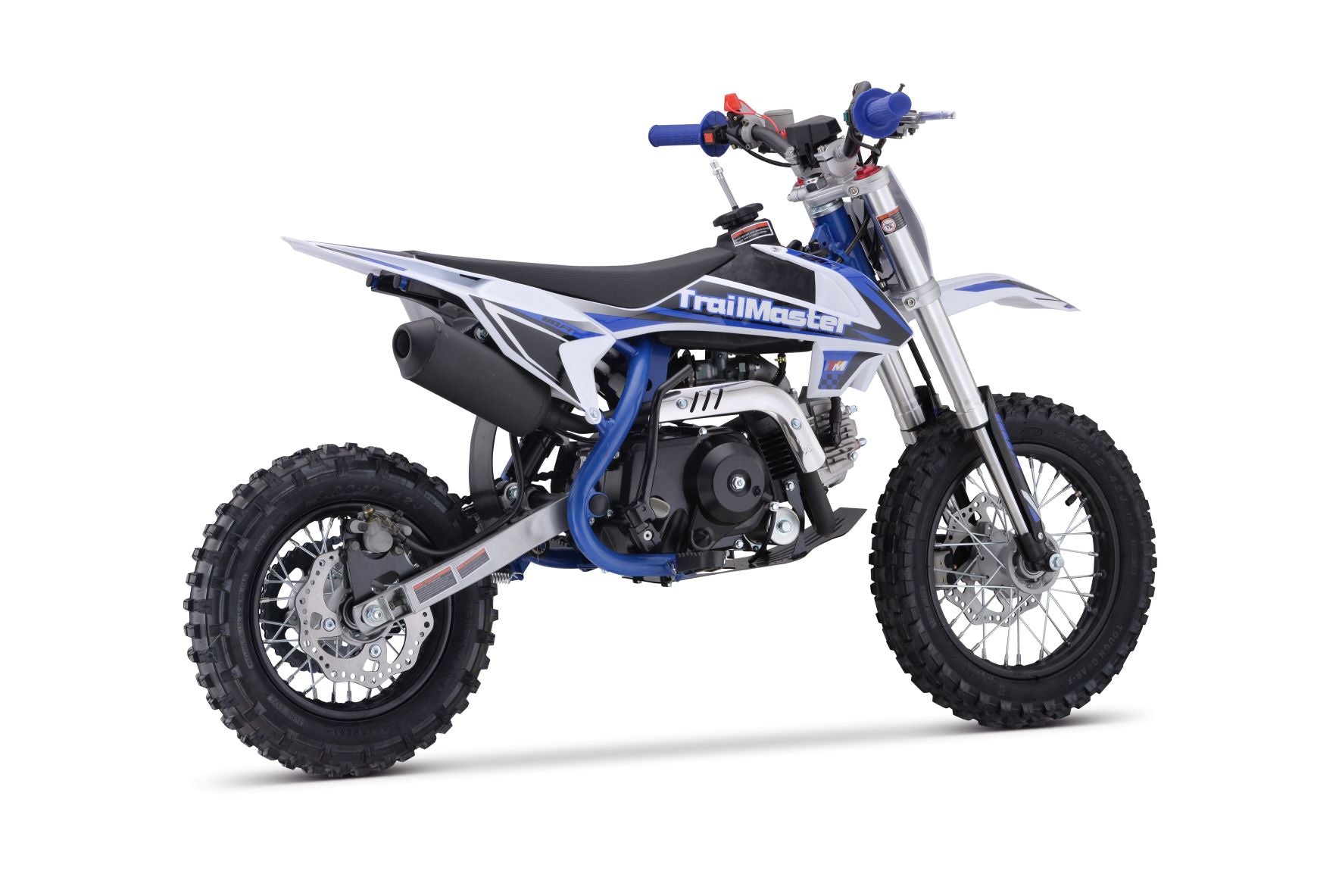 Trailmaster TM15 Dirt Bike 110cc Semi-Automatic 4 speed, 24.21 inches seat height, Disk Brakes, Twin Spar Frame - Motobuys