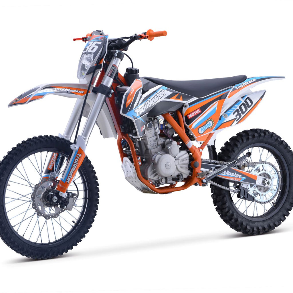 Trailmaster TM36 300cc Off-Road Dirt Bike (Fully Assembled) 21 inch front tire, 37" seat Height, 5 Speed manual, electric start [Competition only! No Warranty!]