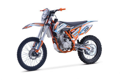 TrailMaster TM36 300cc Adult Dirt Bike, 5-Speed Manual, Electric Start, 21-Inch Front Tire, 37-Inch Seat Height, Fully Assembled, Competition Use Only, No Warranty