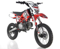Apollo DB-X19 With HEADLIGHTS 125cc Pit / Dirt Motorcycle-17-inch front tire, 4 speed manual transmission, 32.25-inch seat height-OFF ROAD ONLY, NOT STREET LEGAL