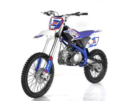 Apollo Full Size 125cc Dirt Bike. Z20 XMAX 19 inch front tire, twin spar frame, inverted front forks Seat Height 34.5 " Perfect for the older kids and adults - 4-Speed Transmission - TOP SELLER-OFF ROAD ONLY, NOT STREET LEGAL