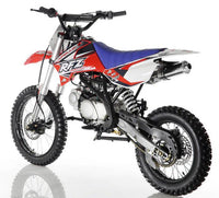 Apollo DB-X18 125 Twin Spar Style-17-inch front tire, 4 speed Manual Transmission, 32-inch seat height-OFF ROAD ONLY