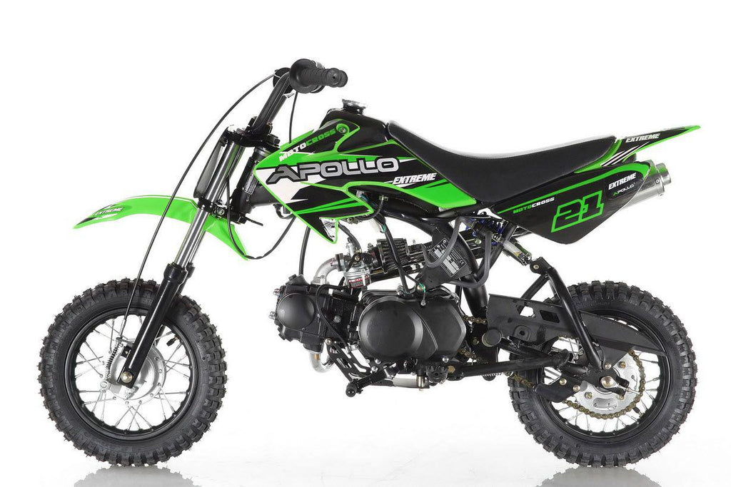 Apollo DB-21 XST 70cc Pit/Dirt Bike Semi-Auto Kids Model 25" Seat Height-OFF ROAD ONLY, CARB