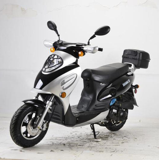 Vitacci Bahama 49cc Scooter 12" Wheel, Automatic, Locking Trunk, Custom Rims, CARB