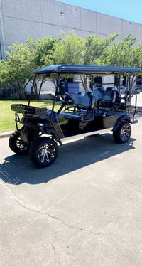 Vitacci T60 Electric Golf Cart, 48 volts, 6 seats, Custom rims , Lifted