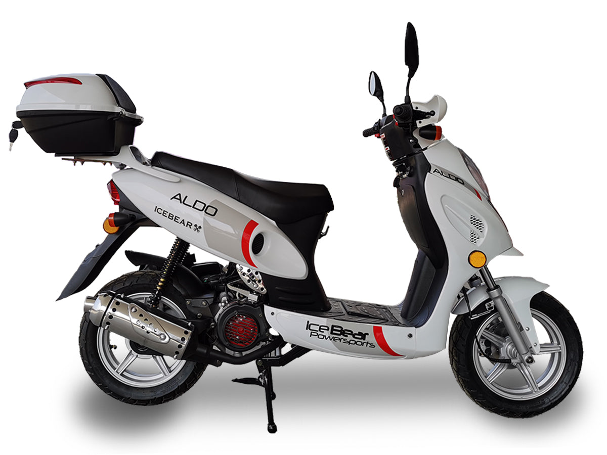 Ice Bear ALDO PMZ150-11 150cc Automatic Scooter, Lockable Under Seat a