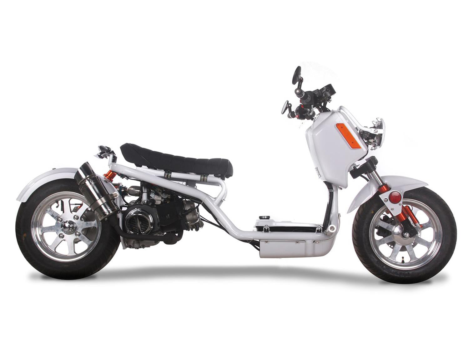 Ice Bear Maddog (Rukus Style) 150cc Scooter GEN IV, Larger rear tire now with rear fender. CA Legal - Motobuys