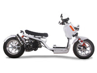Ice Bear Maddog (Rukus Style) 150cc Scooter GEN IV, Larger rear tire now with rear fender. CA Legal