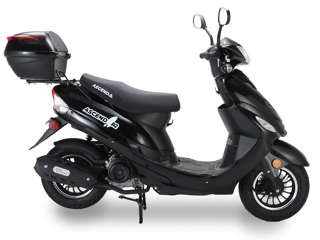 Ice Bear Ascend PMZ50-4, 50cc,  Fully Automatic, Seat Height 30.5 inched, LED Head Lights and Trunk included. CARB