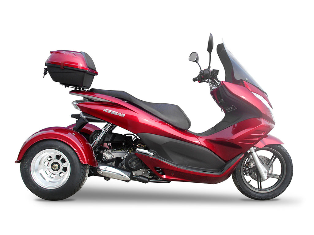 Icebear Q6 50cc Trike/Scooter - Deluxe Upgraded Model PST50-17. CARB