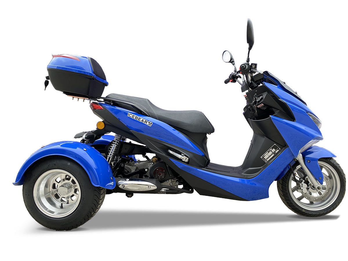 Icebear TRIFECTA PST50-2 50cc, custom rims, full suspension, automatic