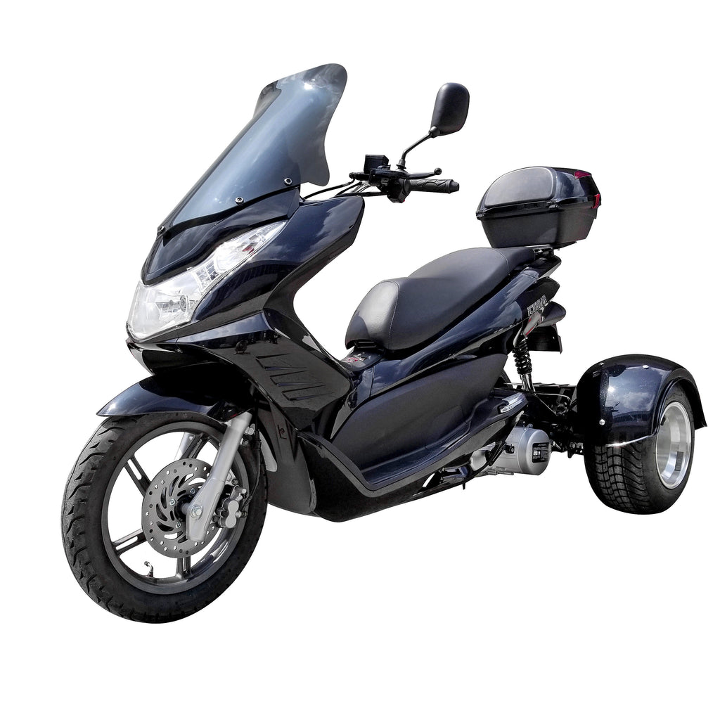 Icebear Q6 150cc Trike PST150-17, Automatic, Full Wind Screen, Locking Trunk, Electric Start