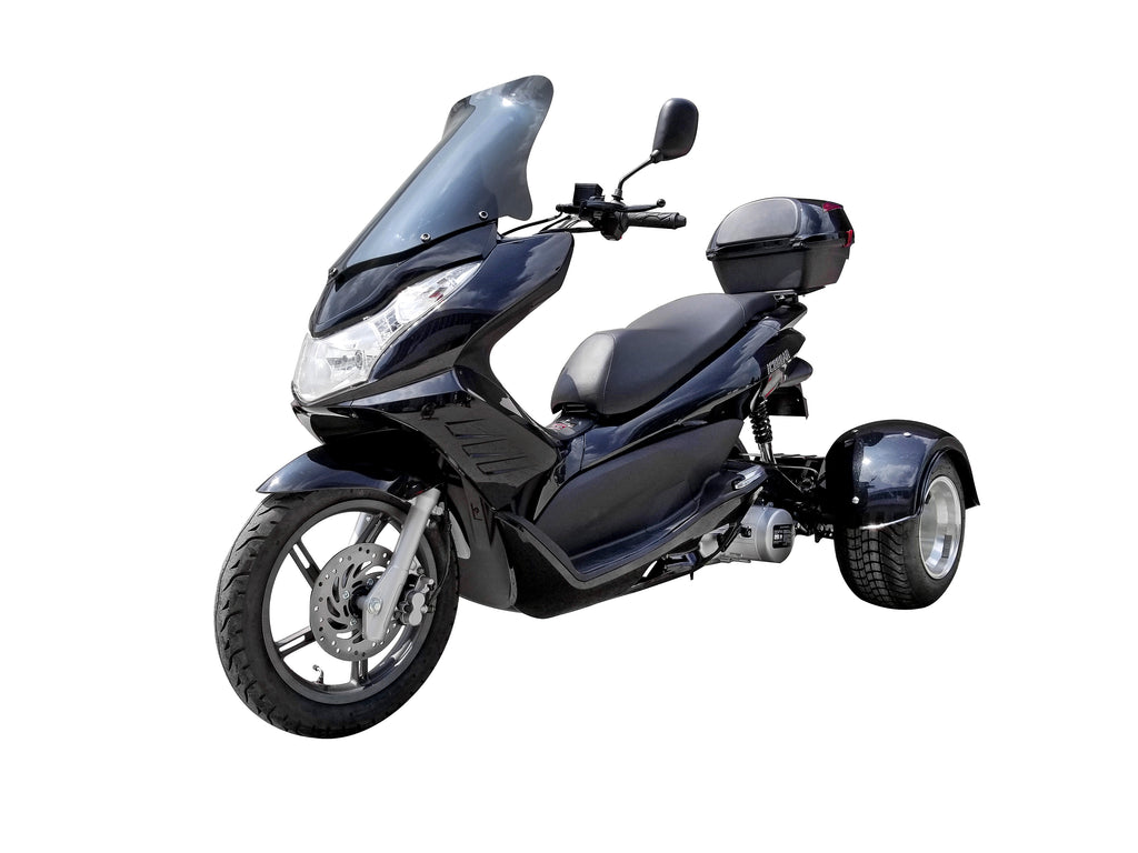 Icebear Q6 150cc Trike PST150-17, Automatic, Full Wind Screen, Locking Trunk, Electric Start