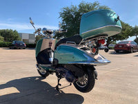 Trailmaster Sorrento 150cc Great Euro Style scooter, Free Removeable Storage Trunk, Chrome Accents, Two Tone dual stage paint