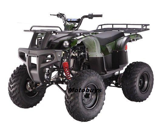 Tao Bull 150 Sport Utility ATV-, Automatic, Reverse, Metal Cargo Racks, 23 Inch Tires, Coil Over Shocks