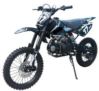 Tao DB-17 - 125cc Deluxe Dirt / Pit Bike 17" front rim  4 Speed manual, 30.72 inch seat height