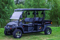 Trailmaster 80ED-U, 4 seat 72 Volt with 200lb dump bed, Custom Rims, 10.5 Inch Ground Clearance