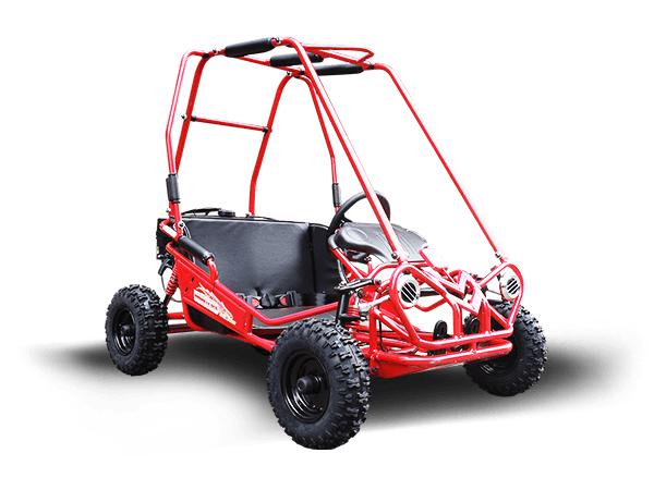 TRAILMASTER MINI XRS+ - KIDS SIZE GO KART, Bench Seat, Pull Start , Roll Cage, Lap Belts, NO Reverse