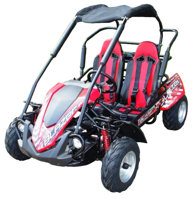 Trailmaster Blazer 200R Go Kart Youth Go Kart.  Ages 10 and up, Mid size Kids cart, Body Kit with reverse.