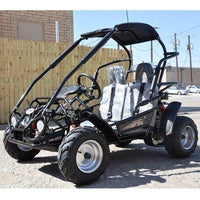 TRAILMASTER Mid XRX/R - Deluxe Go Kart Buggy With Reverse , Full roll cage and safety harness, Ages 10 and up, 196 CC Electric start.