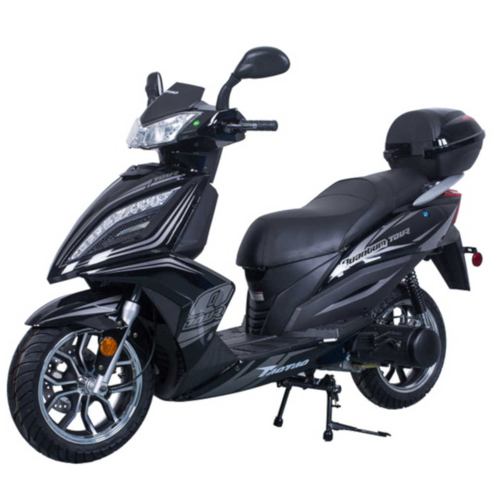 Tao Quantum 150 Scooter,  Full Size, LED Headlights, 13" Custom Alloy Wheels, Locking Trunk