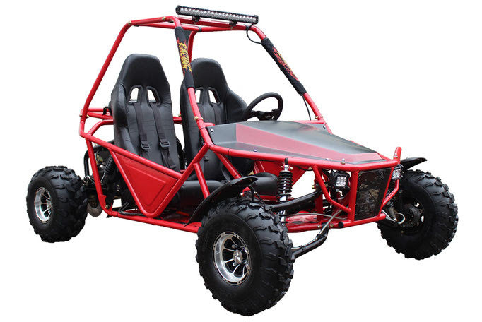 Vitacci Batman 200 Deluxe Go Kart / Buggy - Light Bar and Chrome Rims