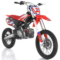 Apollo DB Z40 140cc, 4 stroke, 4 Speed Manual, 34.5" seat height, 17-inch front tire, 11Hp